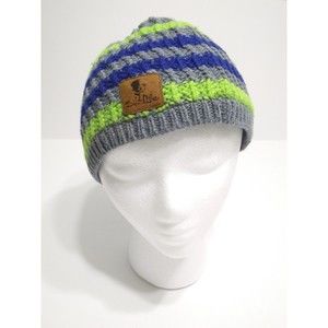 Salt Life Beanie Hat Fleece Lined Blue Green Gray Knit Coastal Fishing Boating